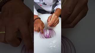 Onion 🧅 Carving Cutting design skill And Decorations Ideas In My Kitchen [upl. by Onifur]