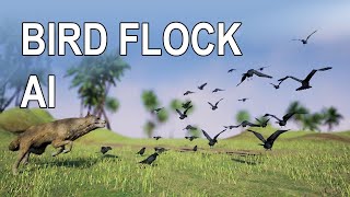 Unreal Engine Bird Flock AI System [upl. by Etat370]