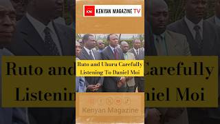 William Ruto and Uhuru Kenyatta listening keenly to President Moi in the year 2002 on January 25th [upl. by Corette]