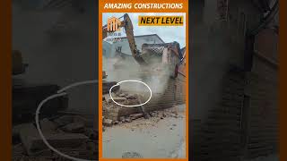 Fast and Effective House Demolition Using an Excavator construction civil engineering [upl. by Poulter]