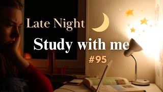 1Hour Study with Me Late Night 🌙  Lofi study music 🎵  Pomodoro 255  Study Motivation Quotes ✨ [upl. by Kellyann]