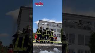 07072024 Feuer im WestfalenblattVerlagsgebäude in Bielefeld Schildesche [upl. by Treve263]