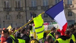 quotActe 14quot  des quotgilets jaunesquot manifestent à Bordeaux [upl. by Bellamy]