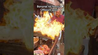 Famous Uttapam wala on the streets of Banaras uttapam foodshorts foodblogger [upl. by Korrie]