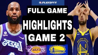 WARRIORS VS LAKERS GAME 2 FULLGAME HIGHLIGHTS [upl. by Francesco331]