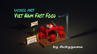 Voxel Art  Việt Nam FastFood [upl. by Amitie25]