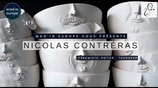 Présentation de Nicolas Contréras céramiste potier tourneur passionné basé à Paris [upl. by Mongeau]