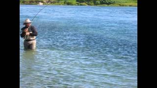 Fishing Becharof Wildlife Refuge Silver Salmon Egegik River [upl. by Ahsiloc]