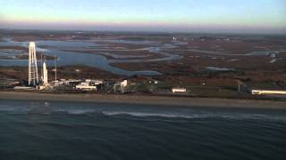 Aerial Views of Antares Rocket [upl. by Jadda]