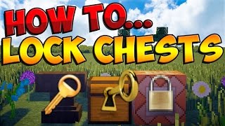 How to Lock Chests in Vanilla Minecraft 19 Minecraft 19 Tutorial No Mods 2016 [upl. by Ferdie]