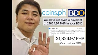 Paano MagCASH OUT from Coinsph to BDO My Crypto Profits Proof [upl. by Gatias167]