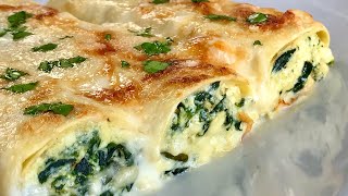 CANELONES DE RICOTA Y ESPINACAS I RECETA FÁCIL⭐️⭐️⭐️⭐️⭐️ [upl. by Ardenia]