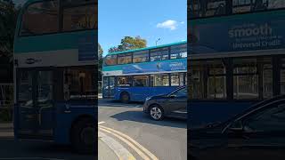 Metrobus Scania N230UB Omnicity 6626 YN08 DFL amp N250UD Enviro400 MMC 6989 YN18 SCV at Redhill [upl. by Ronal]