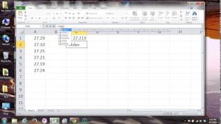 Calculating Average and Standard Deviation Using Microsoft Excel [upl. by Urban]