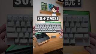 至高！HHKB Professional Hybrid TypeSの良い点・悪い点を30秒解説！ hhkb キーボード レビュー オススメ ガジェット shorts [upl. by Aicetel]