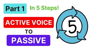 PASSIVE VOICE  Change Active to Passive Voice  Part 1 [upl. by Okime]