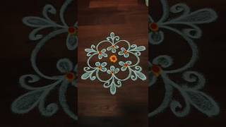 Beautiful and attractive flower kolam design rangoli flowerkolam kolam muggulu shorts trending [upl. by Rica]