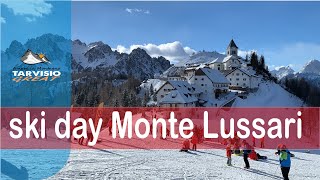 Tarvisio Alpi Giulie FVG Italy quotSki Day Camporosso Monte Lussari sciquot HD [upl. by Alekehs]