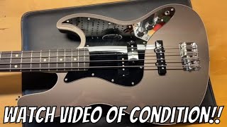 2017 Fender Japan AJB Aerodyne Jazz Bass Dolphin Gray [upl. by Tnaryb]