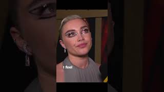 Florence Pugh talking about new movie quotwe live in timequot florencepugh youtubeshorts [upl. by Akins756]