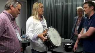 Premier presents Nicko McBrain with a commemorative snare drum [upl. by Allbee960]