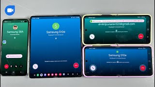 Samsung S10e Flip4 Fold4 Google DuoMeet Calls [upl. by Hofstetter]