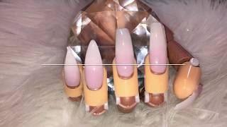 Acrylic Ombre Nails For Beginners [upl. by Ahsenauj]