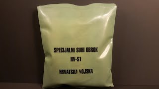 1993 Croatian Special Dry Ration Review Freeze Dried Recon Patrol MRE Tasting Test [upl. by Schrader]