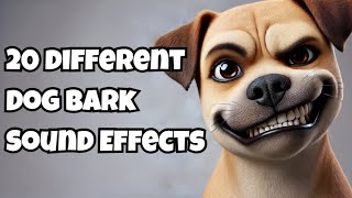 Best Dog Barking Sound Effects [upl. by Amerigo]