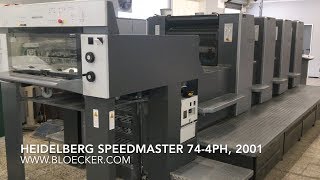 Heidelberg Speedmaster 744PH year 2001 [upl. by Orelia]