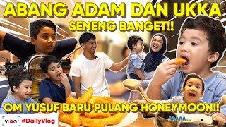 ADAM DAN UKKA SENENG BANGET MAIN BARENG SAMBIL MUKBANG CRISPY CHICKEN STICK NAGIH BANGET MASYALLAH [upl. by Arondell]