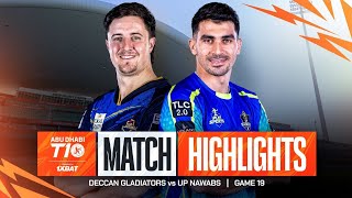 Abu Dhabi T10 2024 I Match 19 Highlights UP Nawabs vs Deccan Gladiators  Season 8 [upl. by Olva668]