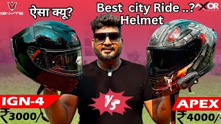 Best city Ride Helmet… In India 🇮🇳 Ignyte IGN 4 amp Axor Venomous Budget Helmet  under ₹5000 [upl. by Htebsil844]