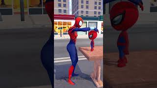 Spiderman Song Funny Animation with Batman and Hulk shorts comedy animation funnyvideos [upl. by Bethezel]