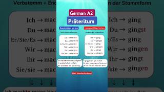 Präteritum Learn German A2 deutsch shorts [upl. by Iveksarap427]