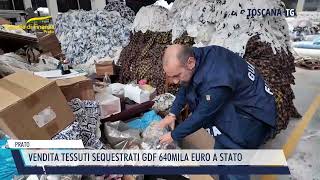 20241108 PRATO  VENDITA TESSUTI SEQUESTRATI GDF 640MILA EURO A STATO [upl. by Fredericka]