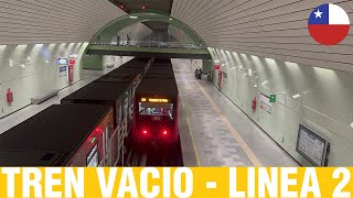 Metro De Santiago  Inyección Tren Vacio Línea 2  NS16 N2163 [upl. by Naujuj]