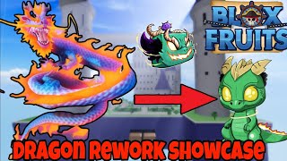 FULL Reworked Dragon Fruit ShowcaseBlox Fruits [upl. by Filmer]