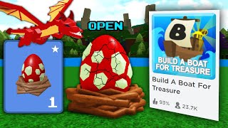 DRAGON EGG ITEM  Build a boat for Treasure ROBLOX [upl. by Wieren]