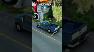 Chances Survival With Different Vehicles beamngdrive drivetosurvive carsurvivalgame ytshorts [upl. by Nurav]