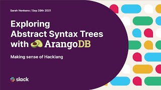 Exploring Abstract Syntax Trees with ArangoDB [upl. by Peper]