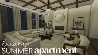 Bloxburg  Luxury Summer Apartment  House Build [upl. by Sherrie141]