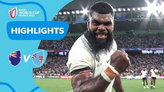 Fiji make HISTORY  Australia v Fiji  Rugby World Cup 2023 Highlights [upl. by Brod]