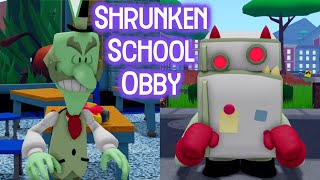 Shrunken School Obby Roblox Gameplay Walkthrough No Death Speedrun 4K [upl. by Ulysses]