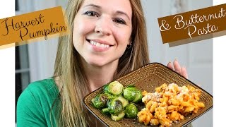 Harvest Pumpkin amp Butternut Squash Pasta Recipe  Trader Joes Autumnal Pasta Sauce [upl. by Zenobia455]