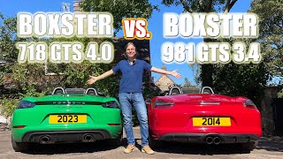 2023 PORSCHE 718 Boxster GTS 40 vs 981 Boxster GTS  DETAILED 50 MINUTE COMPARISON PORSCHE [upl. by Ettigdirb]