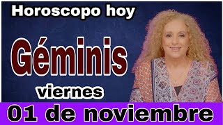 horoscopo de hoy Géminis  Horóscopo Diario  Géminis  01 de noviembre de 2024 [upl. by Edgardo]