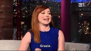 Alyson Hannigan on David Letterman  Interview  ita sub [upl. by Scharf500]