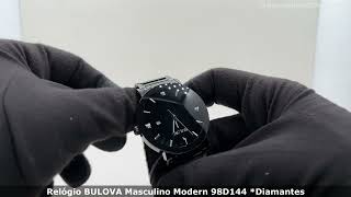 Relógio BULOVA Masculino Modern 98D144 Diamantes [upl. by Melba]