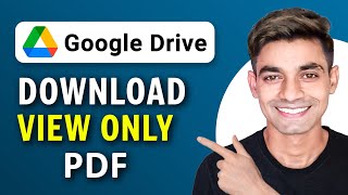 How To Download View Only PDF from Google Drive 100 Works [upl. by Yenoh]